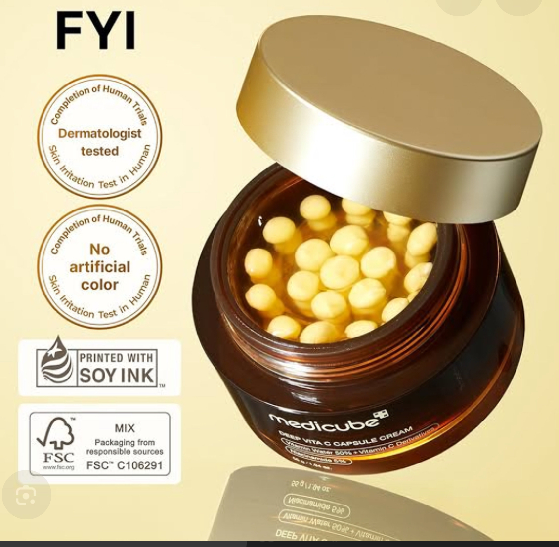 کرم کپسولی ویتامین سی مدیکیوب