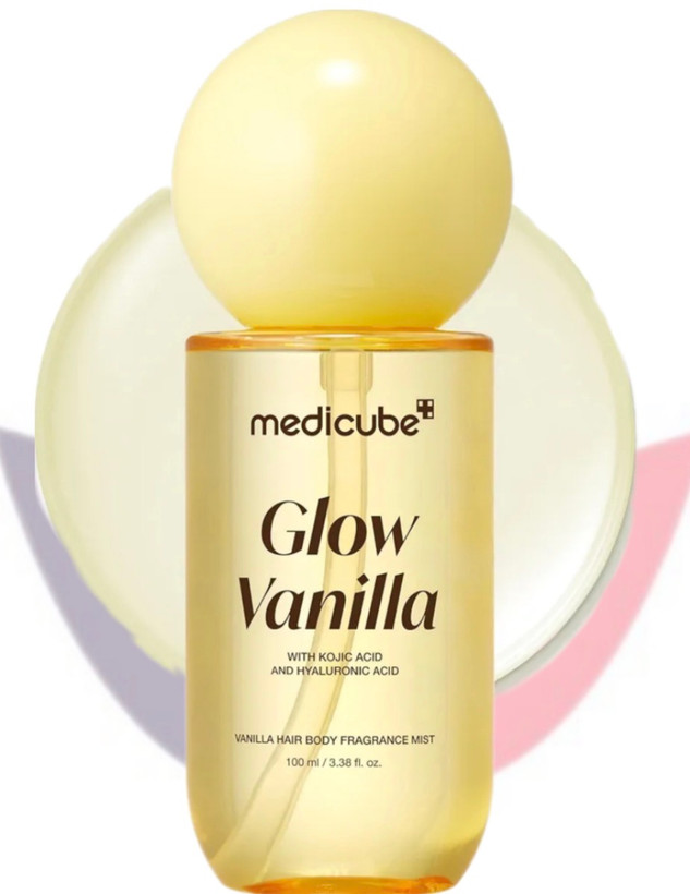 میست خوشبو کننده مو وبدن مدی کیوب با رایحهای وانیل Medicube Glow Vanilla | آبرسان و درخشان کننده پوست ۱۰۰ml