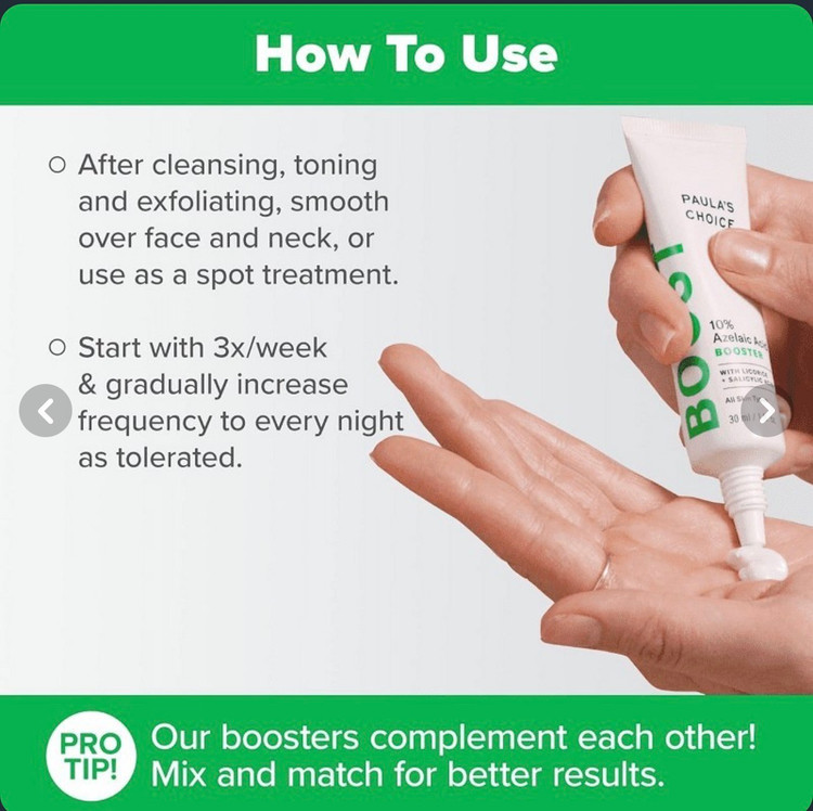کرم ضدلک آزلائیک اسید ۱۰٪ پائولاز چویس | Paula’s Choice 10% Azelaic Acid Booster