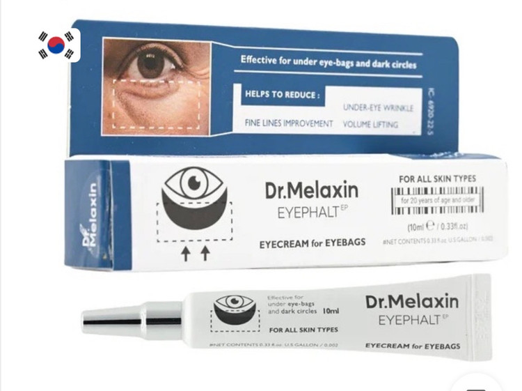 کرم دور چشم دکتر ملاکسین Dr.Melaxin مدل Eyephalt از بین برنده ی کیسه زیر چشمی, تیرگی و پف وزن 10 گرم