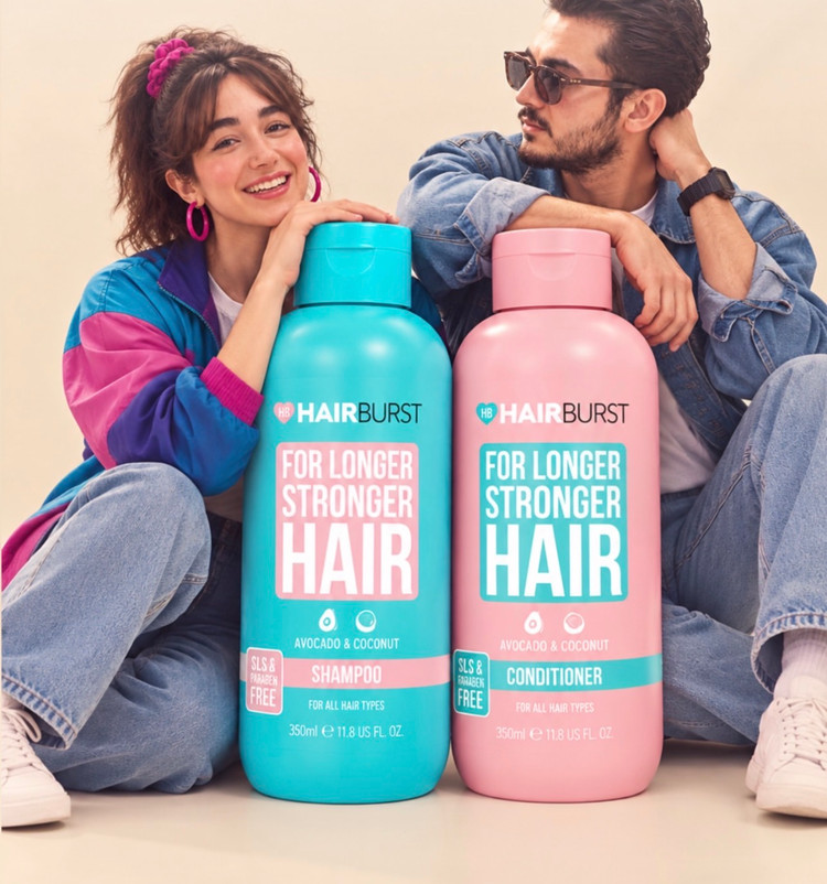 شامپو و نرم کننده هیربرست اصل | HAIRBUST Hair Growth | حجم ۳۵۰ میل